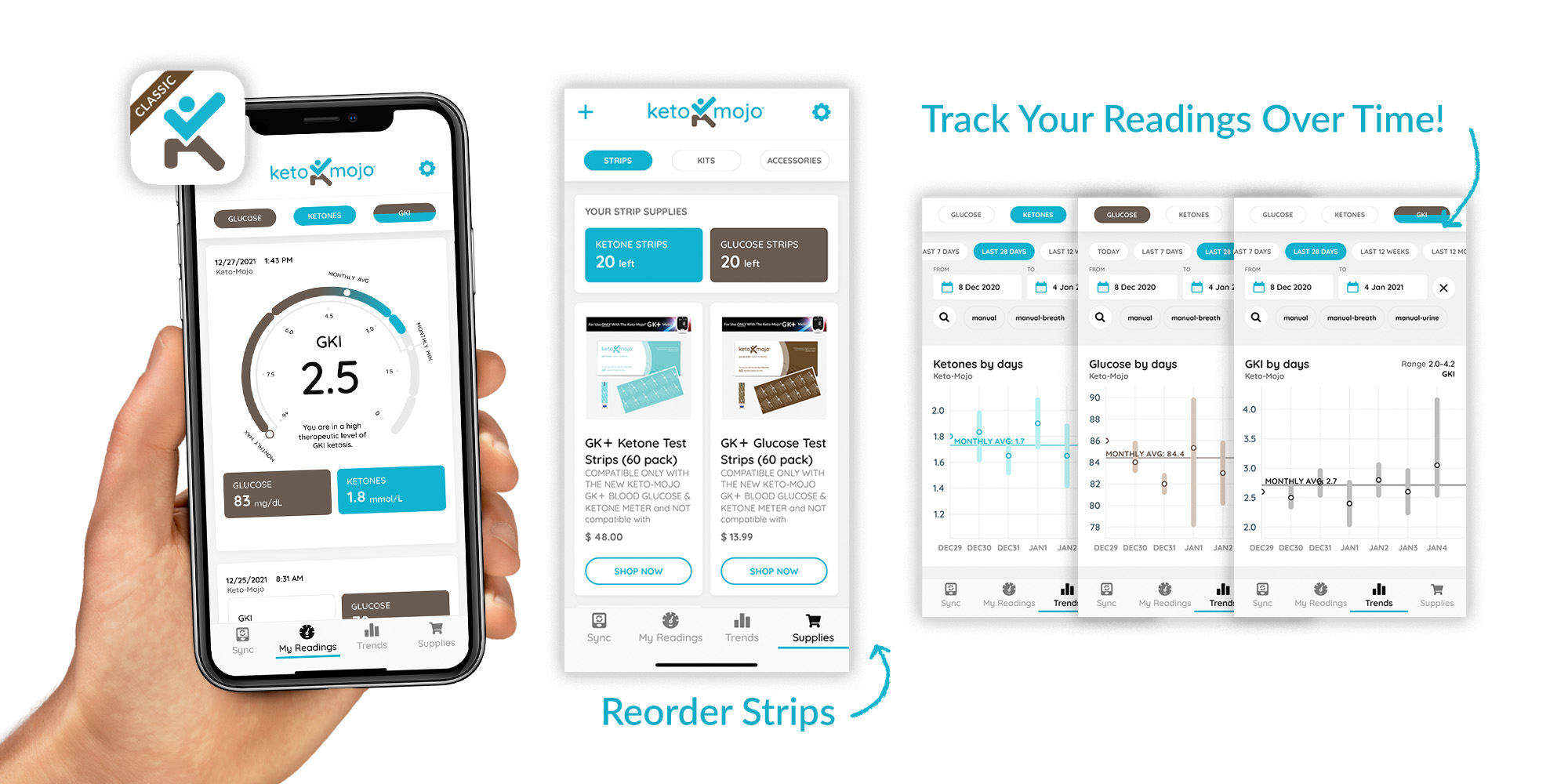 Keto-Mojo-App-Screens 2022 Keto-Mojo App